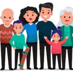 5084945-grosse-familie-mit-drei-generationen-kostenlos-vektor